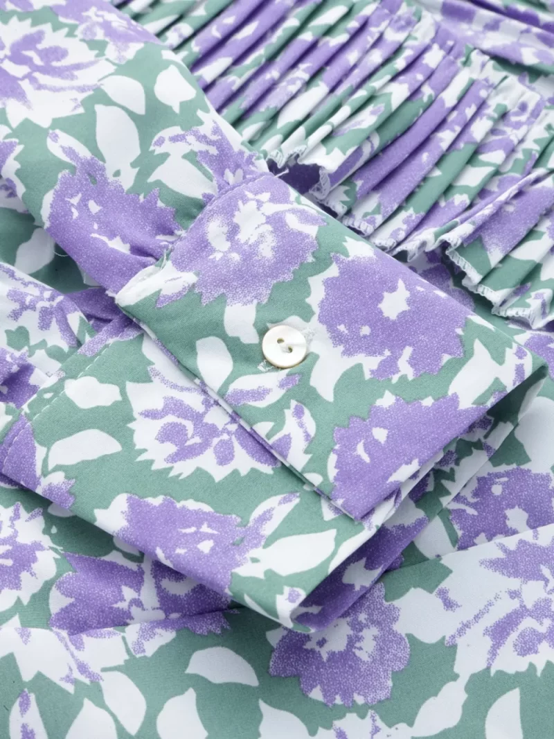 Women’S Floral Printed V-Neck Wrap Style Top