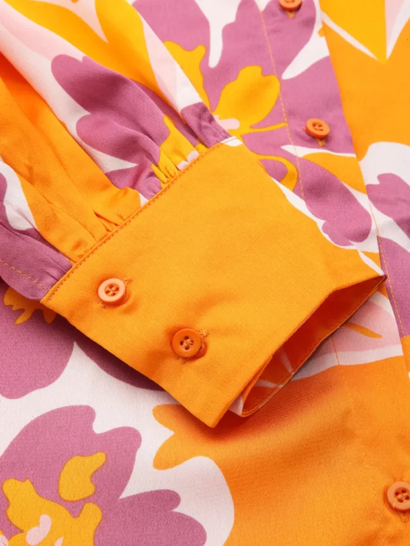 Printed Collared Shirt With Full Sleeves