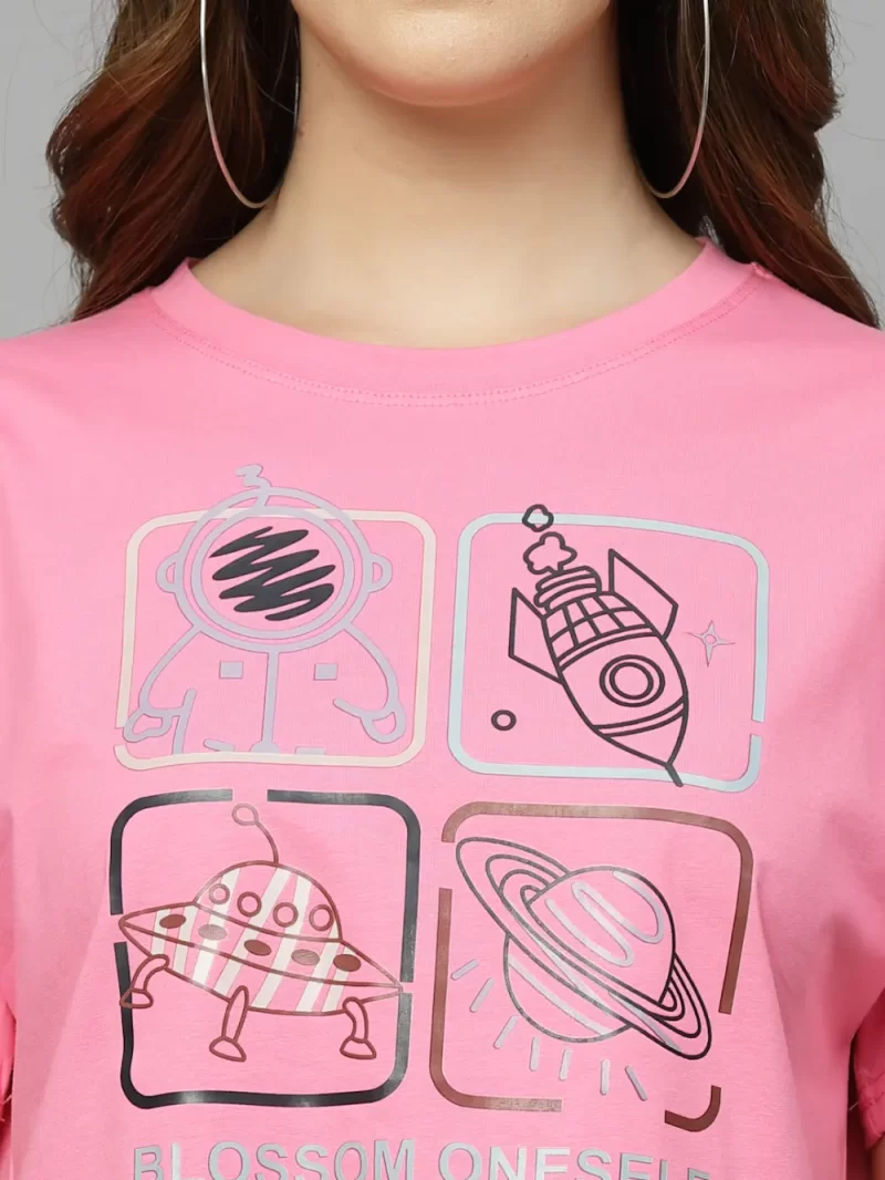 Women’S Round Neck Casual T-Shirt