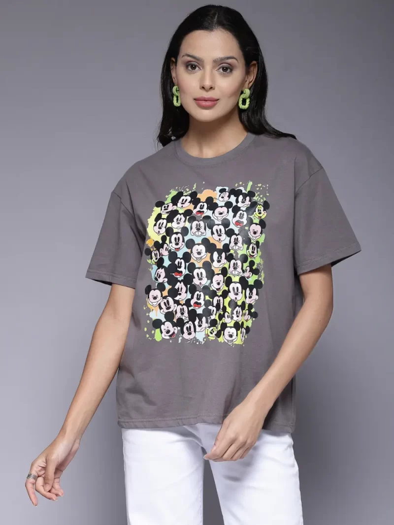 Women'S Relaxed Fit Mickey Mouse T-Shirt