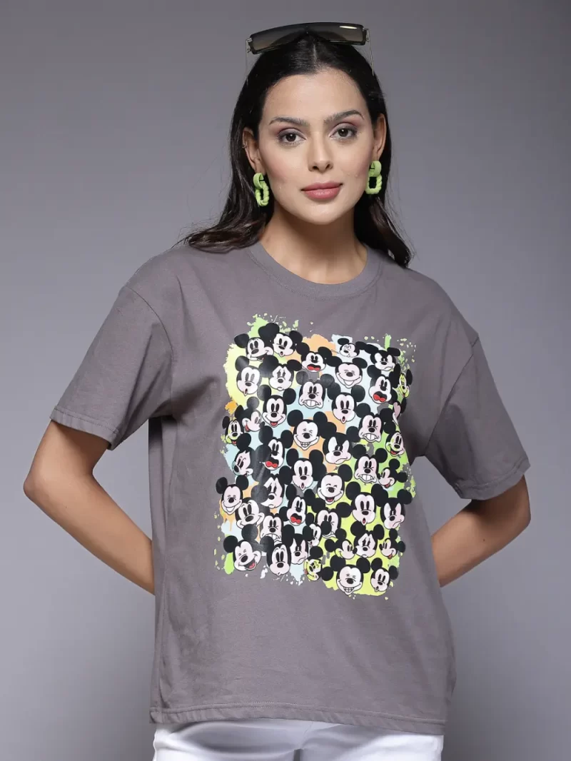 Women'S Relaxed Fit Mickey Mouse T-Shirt