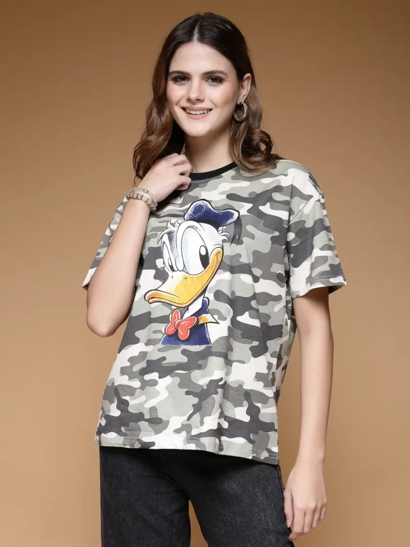 Relaxed Fit Donald Duck Camo T-Shirt