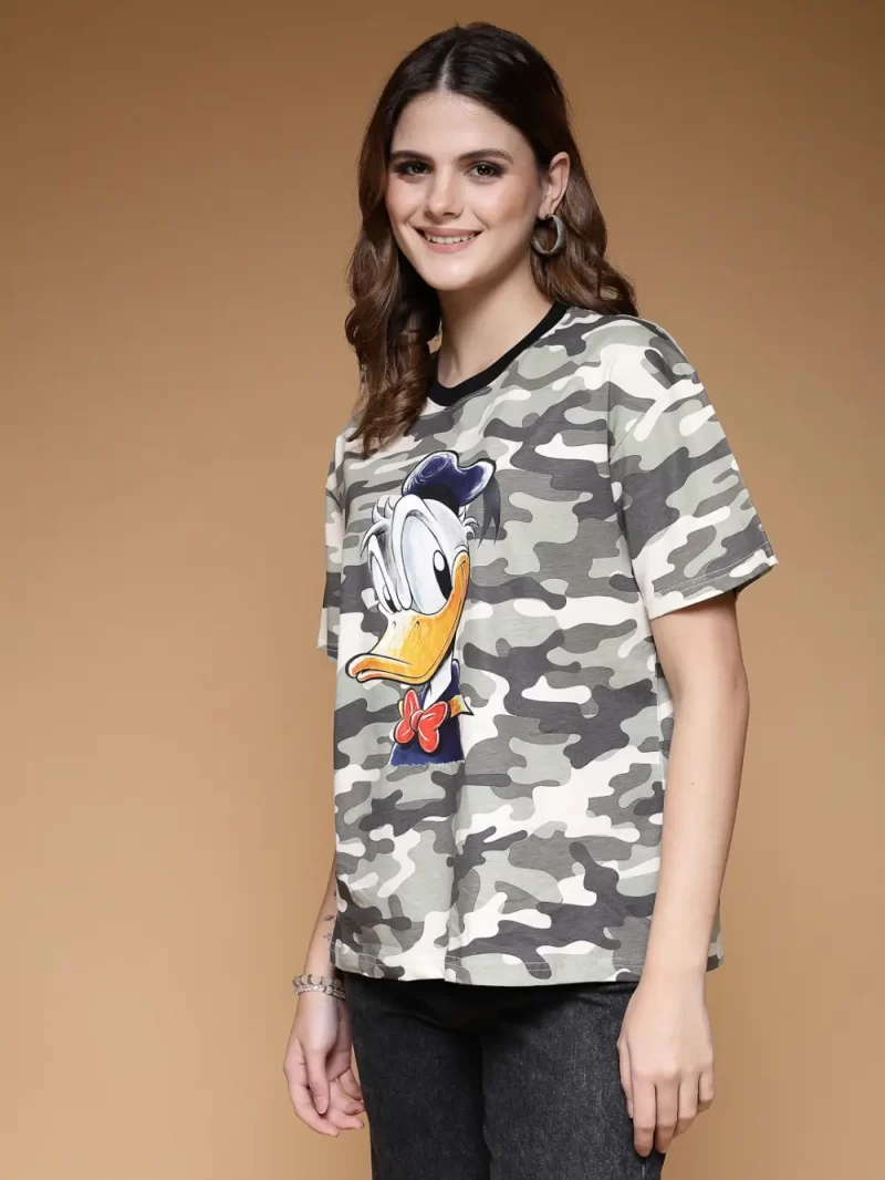 Relaxed Fit Donald Duck Camo T-Shirt