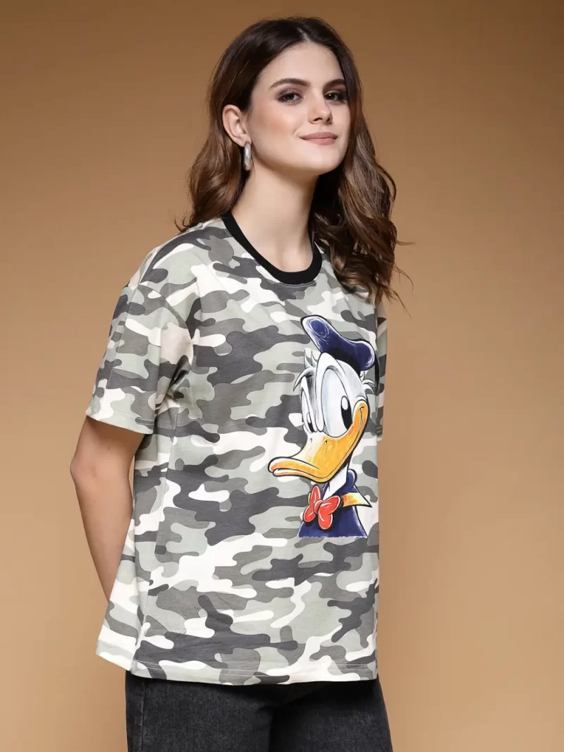Relaxed Fit Donald Duck Camo T-Shirt