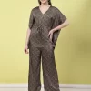 Women'S Printed Co-Ord Set With Kaftan Top