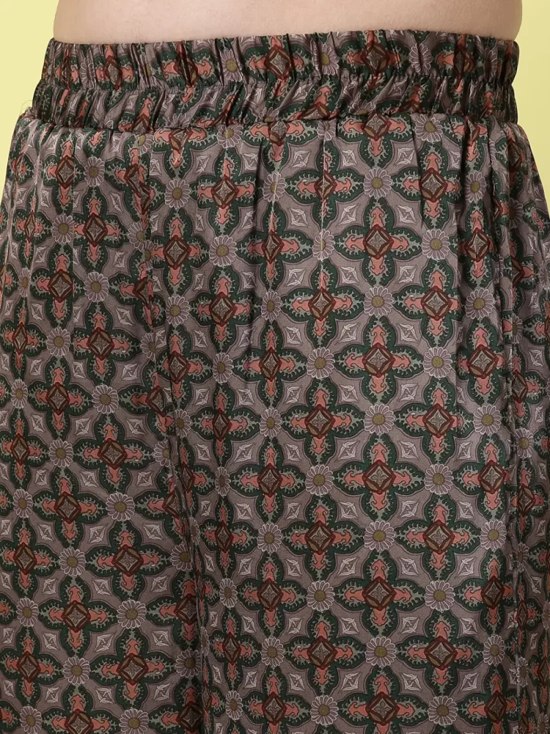 Women'S Printed Co-Ord Set With Kaftan Top