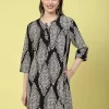 Women'S Stylish Printed Dress With Pocket Detail