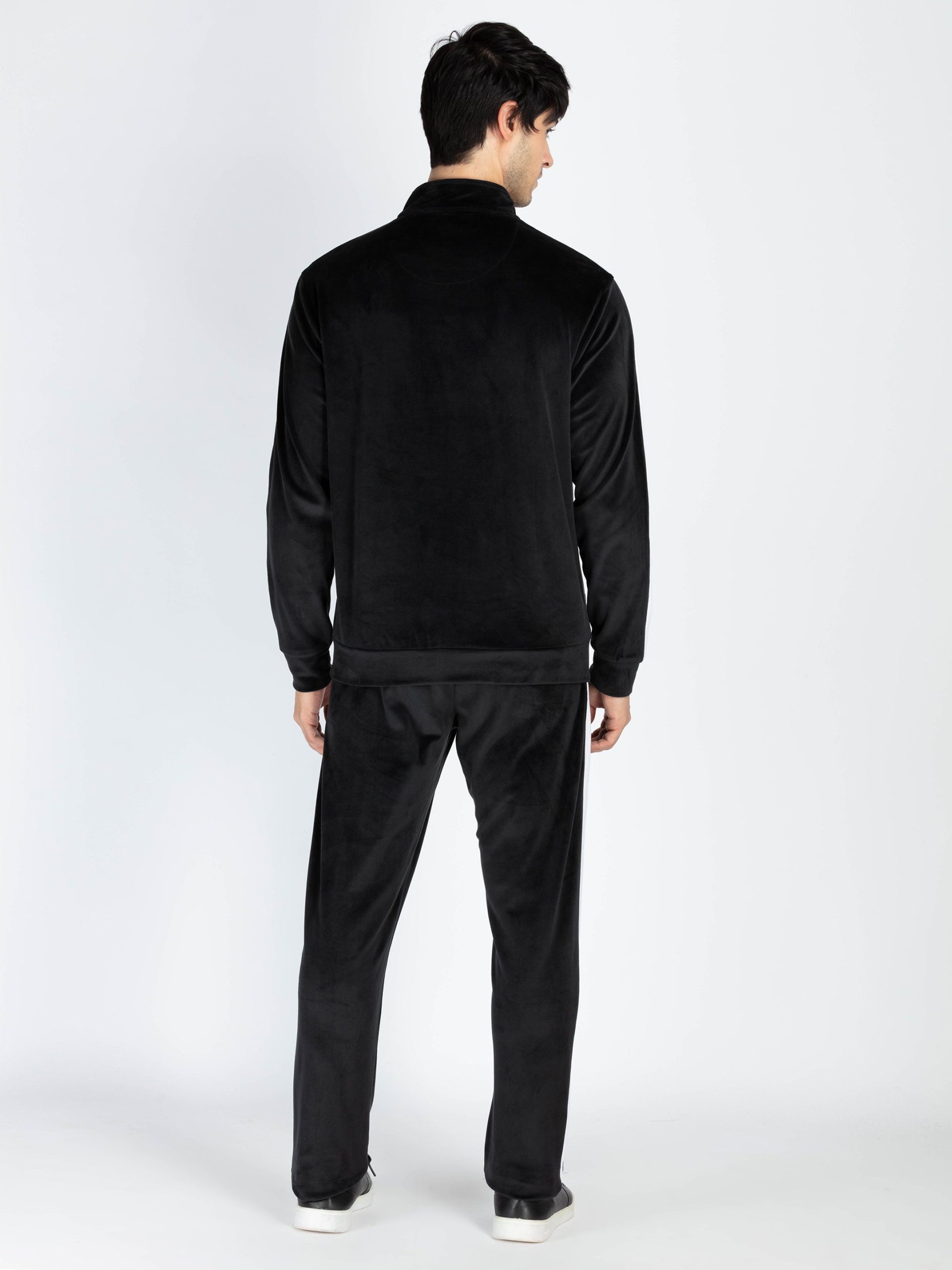 Status Quo Men'S Solid High Neck Tracksuit