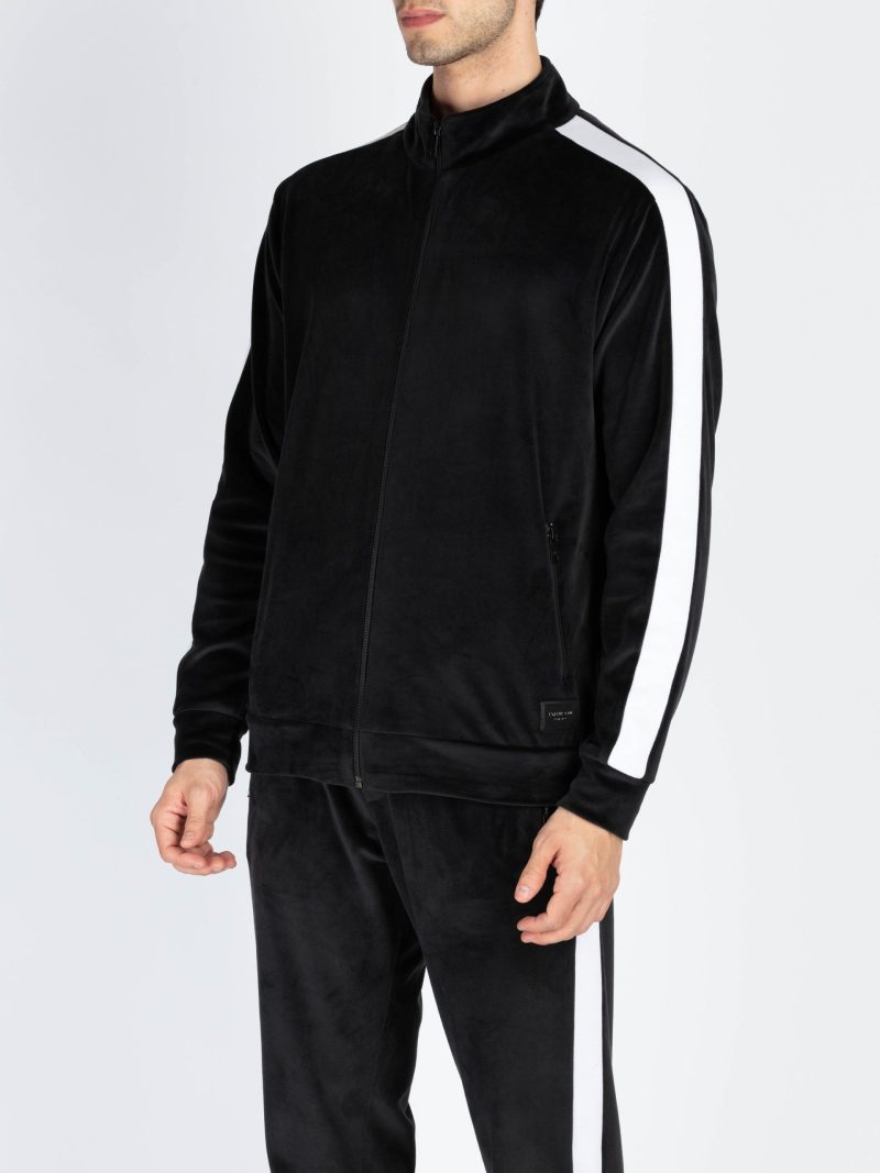 Status Quo Men'S Solid High Neck Tracksuit