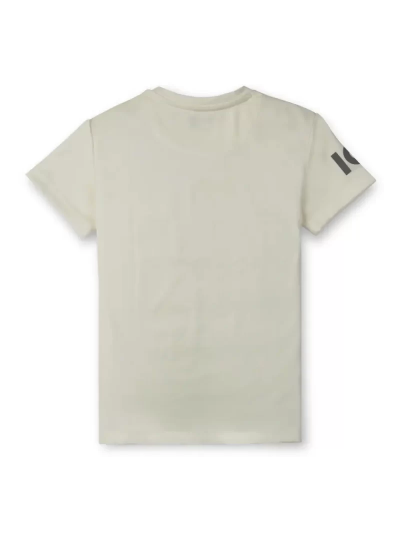 Gini And Jony Boys White Graphic Print Cotton T-Shirt Half Sleeves