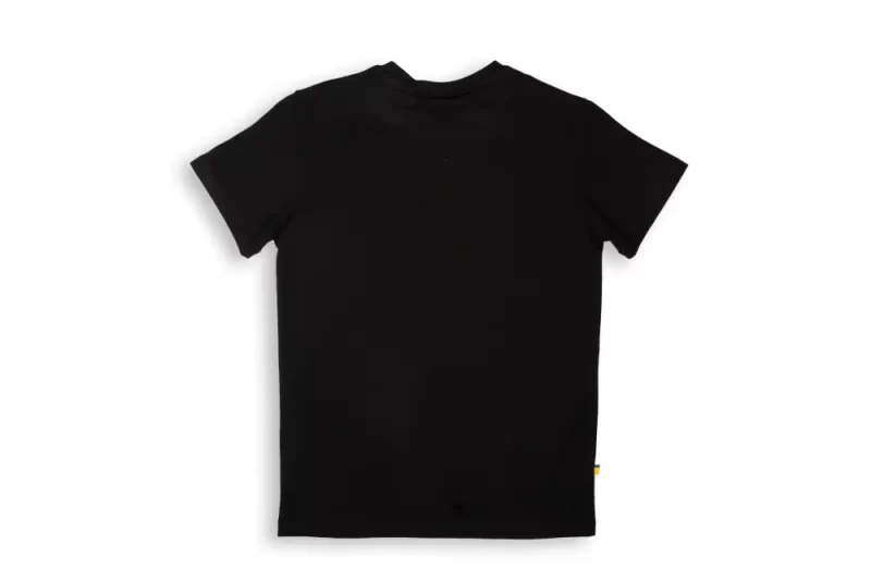 Gini And Jony Boys Black Metallic Print Cotton T-Shirt Half Sleeves
