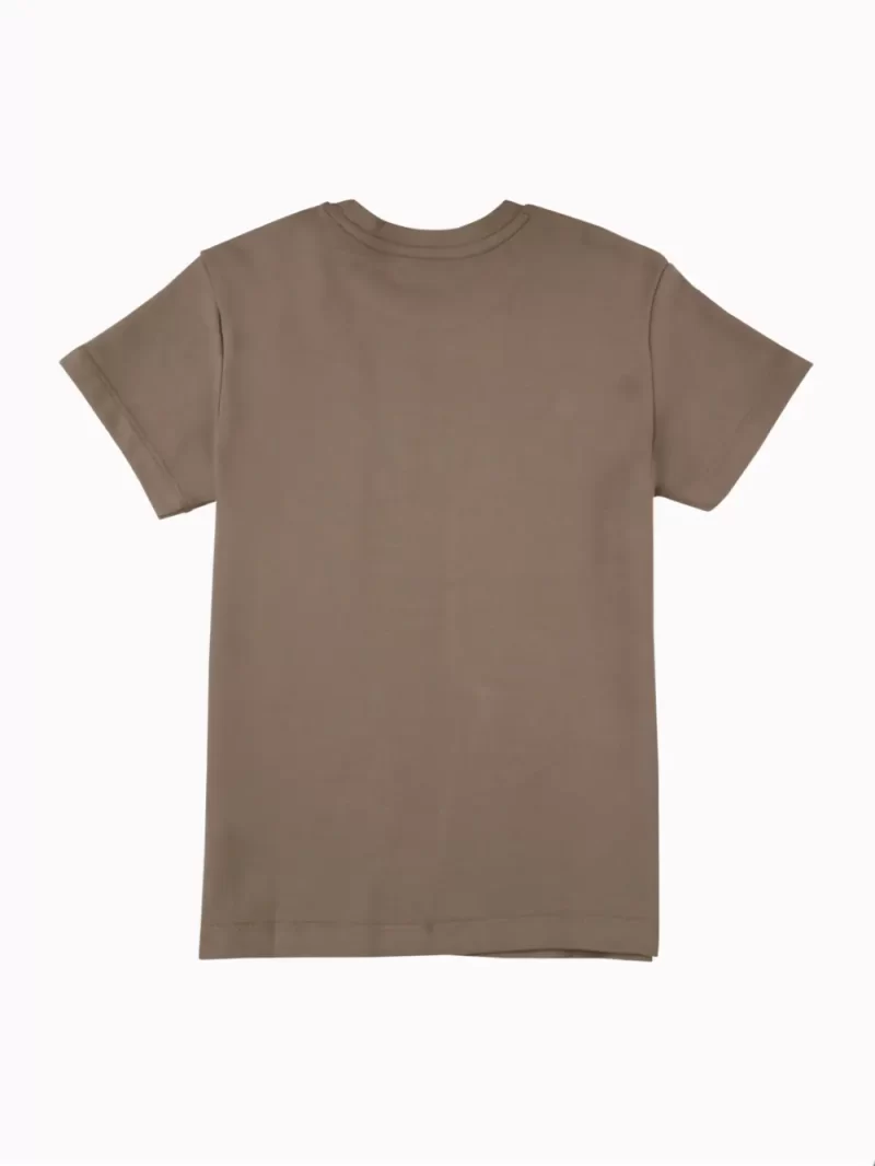 Gini And Jony Boys Khaki Graphic Print Cotton T-Shirt Half Sleeves