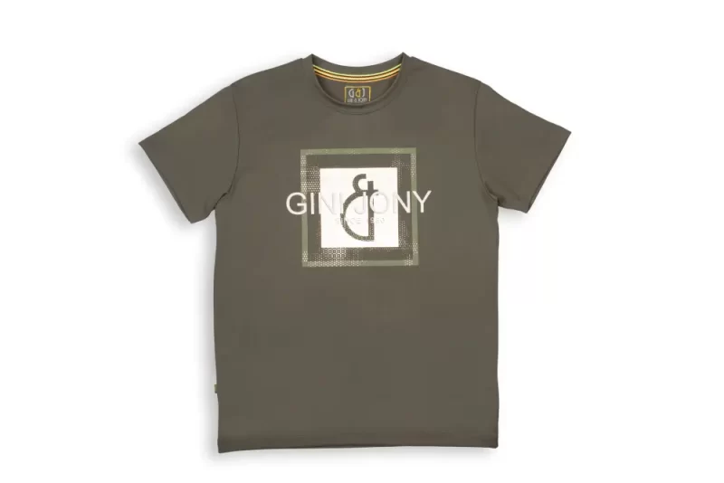 Gini And Jony Boys Olive Graphic Print Cotton T-Shirt Half Sleeves