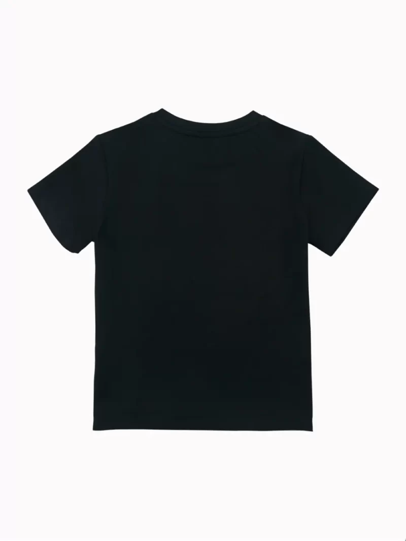 Gini And Jony Girls Black Graphic Print Cotton Knits Top Half Sleeves