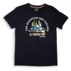 Gini And Jony Boys Navy Blue Graphic Print Cotton T-Shirt Half Sleeves