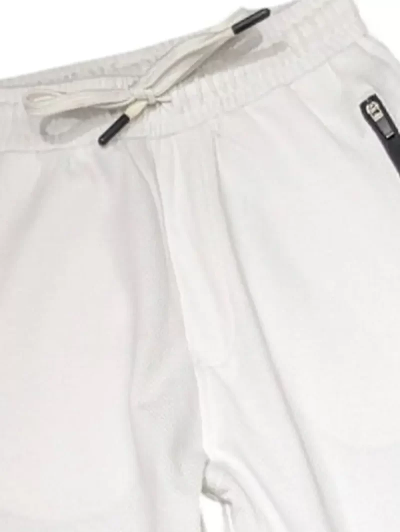 Gini And Jony Boys White Typography Cotton Track Pant Elasticated