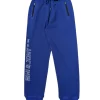 Gini And Jony Boys Blue Typography Cotton Track Pant Elasticated