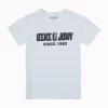 Gini And Jony Boys White Typography Cotton T-Shirt Half Sleeves