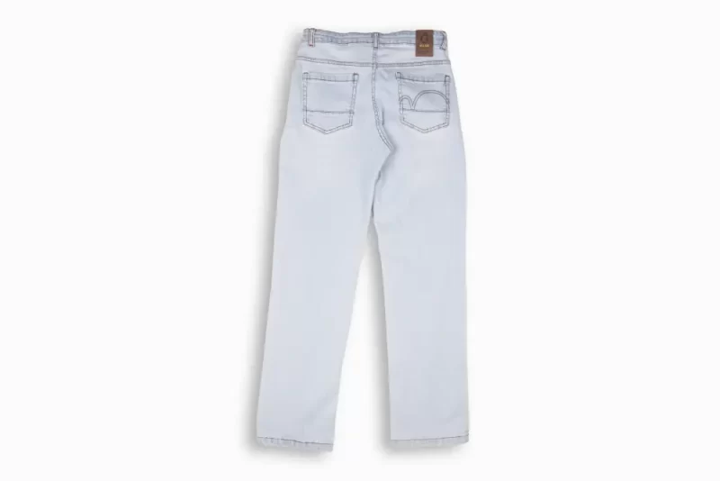 Gini And Jony Boys Light Blue Washed Denim Jeans Fixed Waist