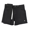 Gini And Jony Girls Black Solid Denim Skorts Fixed Waist
