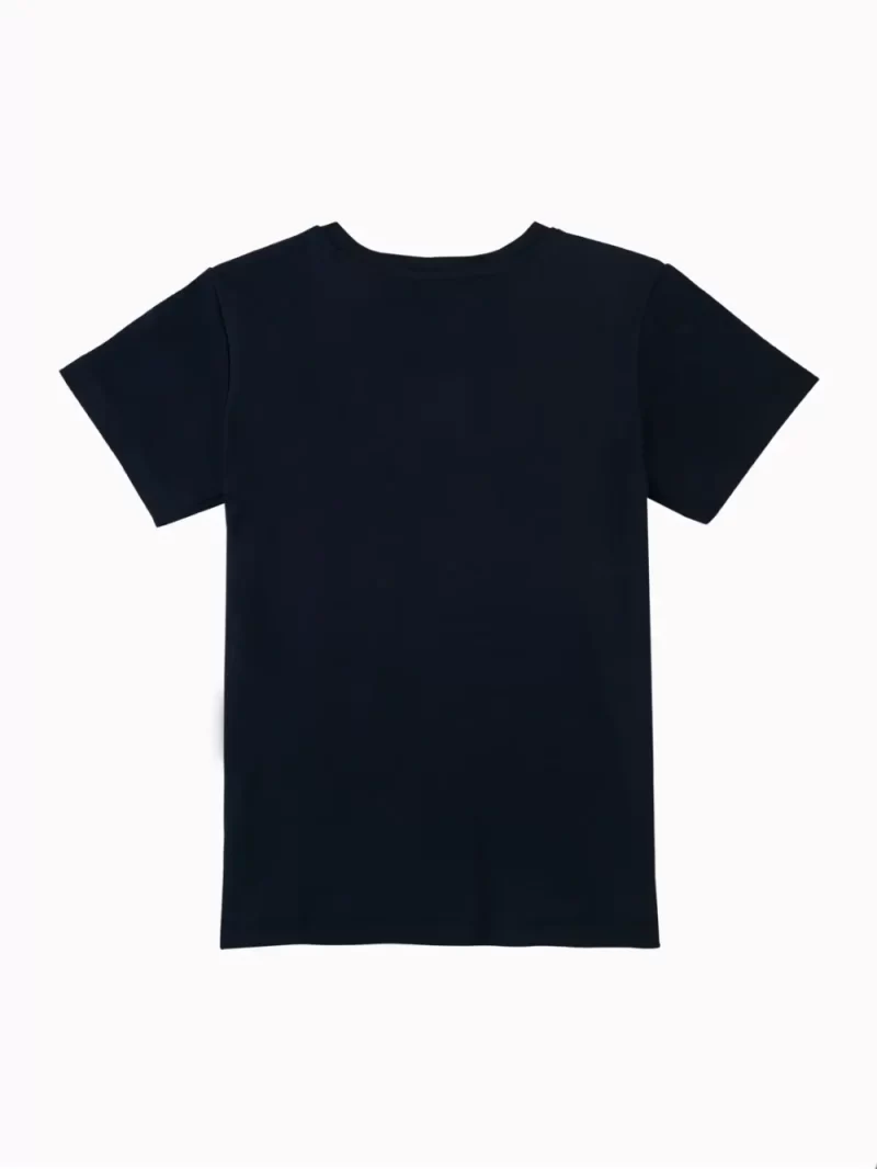 Gini And Jony Boys Navy Blue Graphic Cotton T-Shirt Half Sleeves