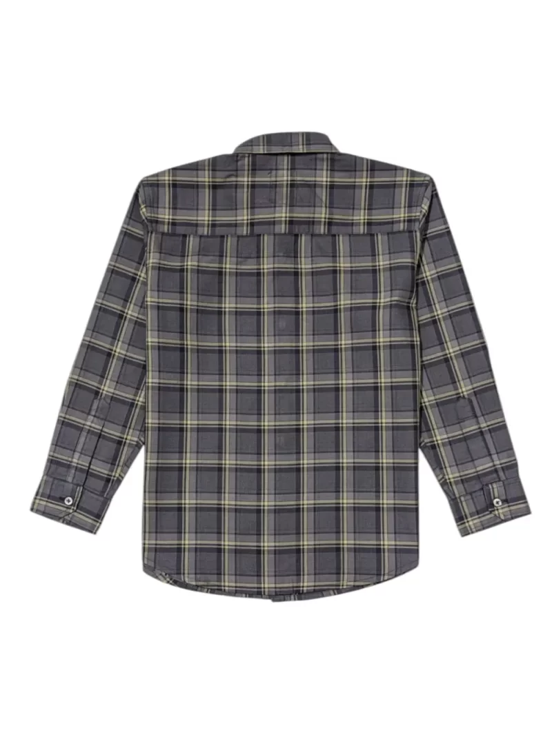 Gini And Jony Boys Black Checks Cotton Shirt Full Sleeves
