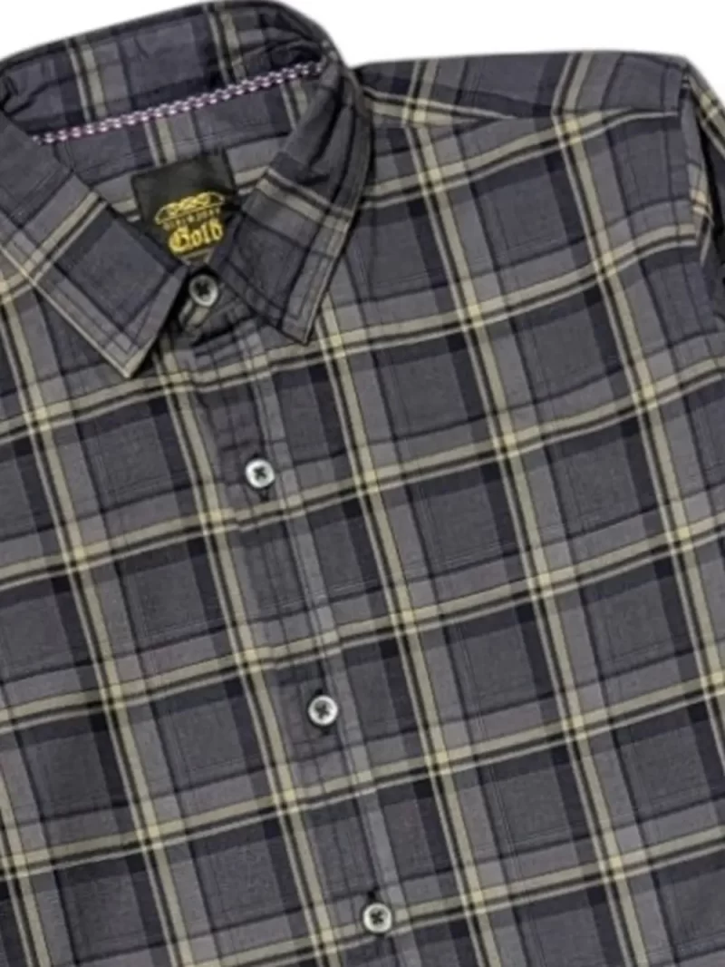 Gini And Jony Boys Black Checks Cotton Shirt Full Sleeves