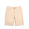 Gini And Jony Boys Beige Solid Cotton Bermuda Fixed Waist