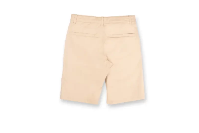 Gini And Jony Boys Beige Solid Cotton Bermuda Fixed Waist