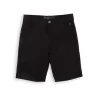 Gini And Jony Boys Black Solid Cotton Bermuda Fixed Waist