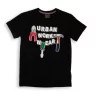 Gini And Jony Boys Black Graphic Print Cotton T-Shirt Half Sleeves