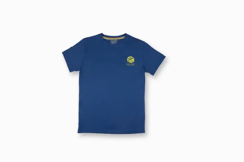 Gini And Jony Boys Blue Graphic Cotton T-Shirt Half Sleeves