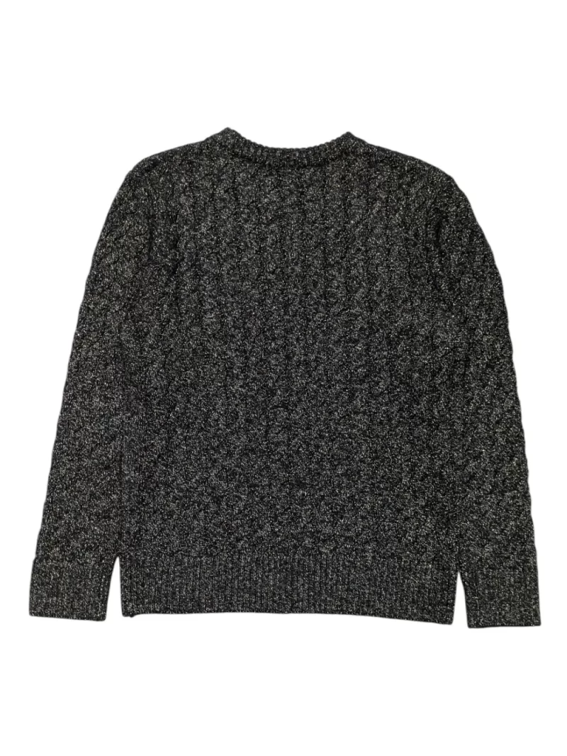 Gini And Jony Girls Black Solid Acrylic Sweater Full Sleeves