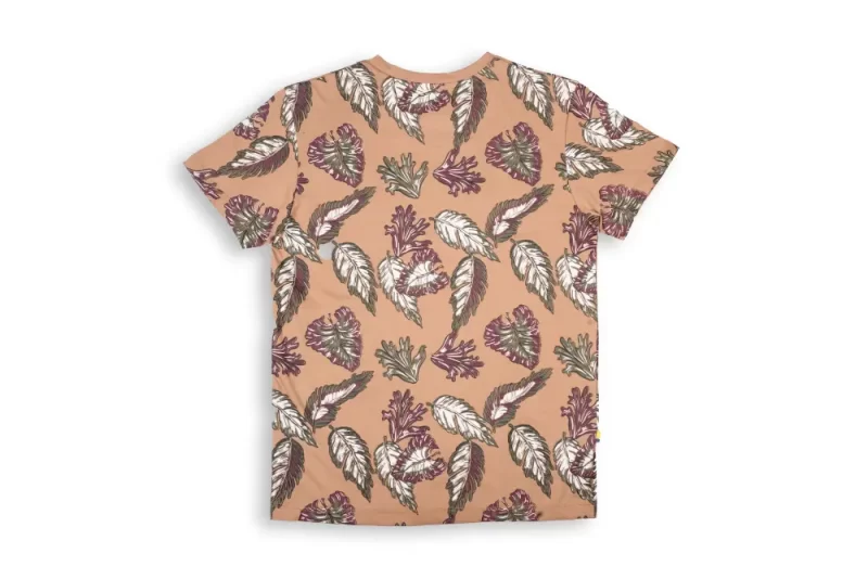 Gini And Jony Boys Brown Tropical Cotton T-Shirt Half Sleeves