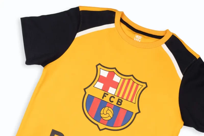 Gini And Jony Boys Yellow Graphic Print Cotton T-Shirt Half Sleeves