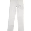 Gini And Jony Girls White Solid Cotton Jeans Fixed Waist