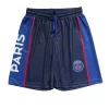 Gini And Jony Boys Navy Blue Colorblock Jersey Shorts Elasticated
