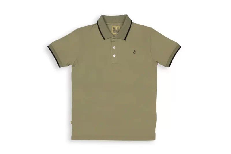 Gini And Jony Boys Olive Solid Cotton Polo T-Shirt Half Sleeves