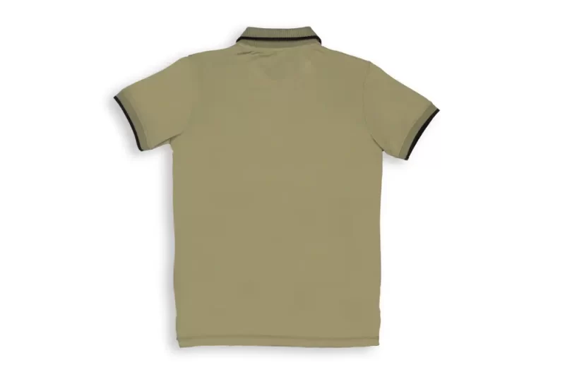 Gini And Jony Boys Olive Solid Cotton Polo T-Shirt Half Sleeves