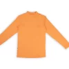 Gini And Jony Girls Orange Solid Cotton Skivvy Full Sleeves