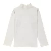 Gini And Jony Girls White Solid Cotton Skivvy Full Sleeves