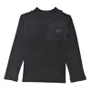Gini And Jony Girls Black Solid Cotton Skivvy Full Sleeves