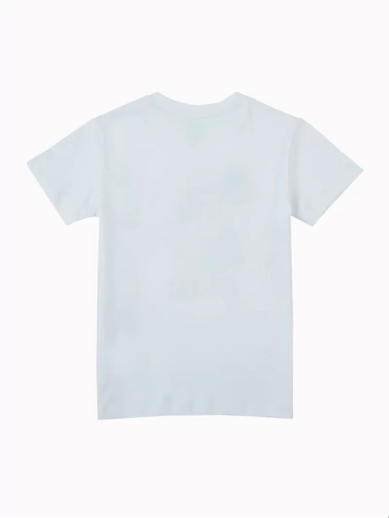 Gini And Jony Boys White Graphic Print Cotton T-Shirt Half Sleeves