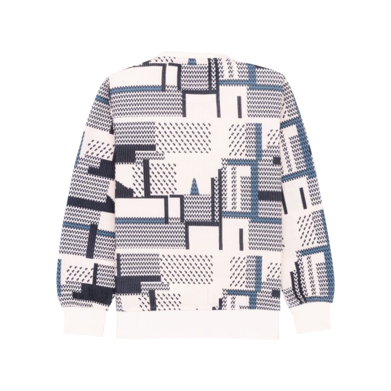 Status Quo Boys All Over Abstract Print Regular Fit Full Sleeves Lighwieght Sweatshirt