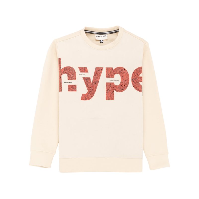 Status Quo Boys Chest Typography Print Regular Fit Lightweight Full Sleeve Sweatshirt