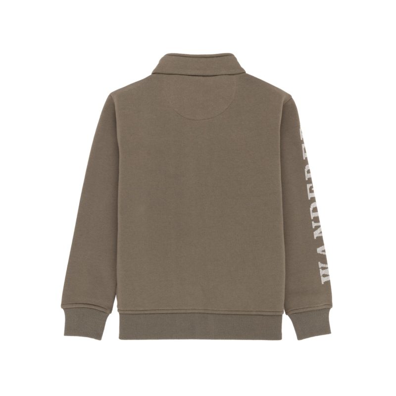 Status Quo Boys Mix & Match Typography Sleeve Print Fleece Full Sleeve Sweatshirt