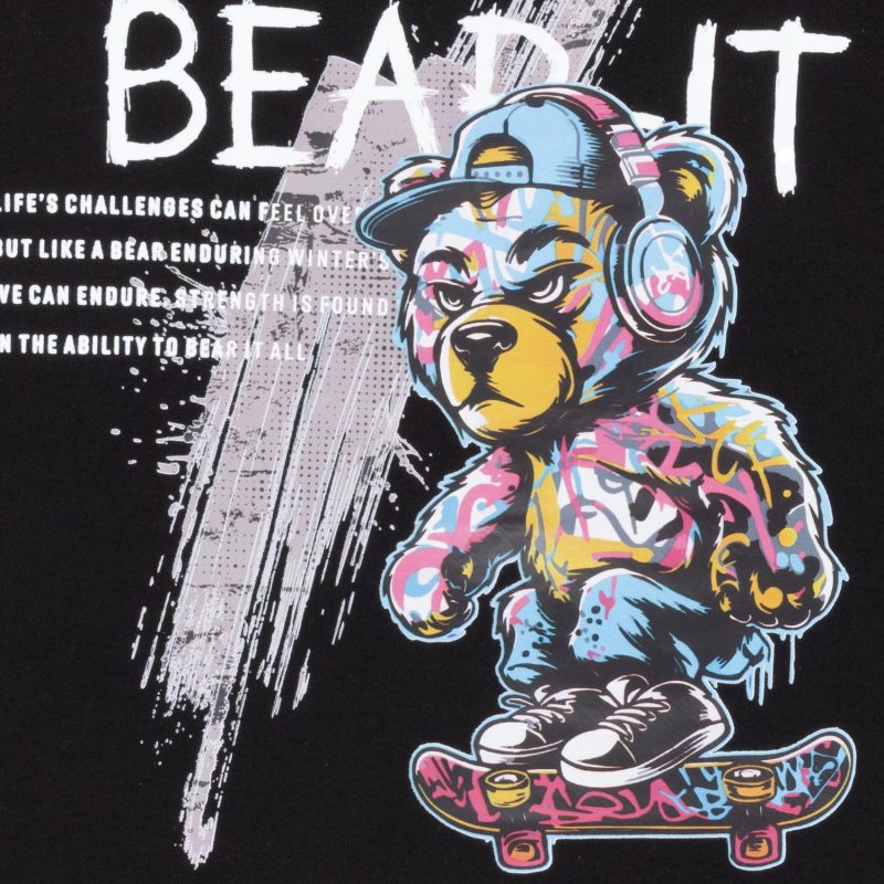 Status Quo Boys Front Graphic Print Fleece Full Sleeve Sweatshirt