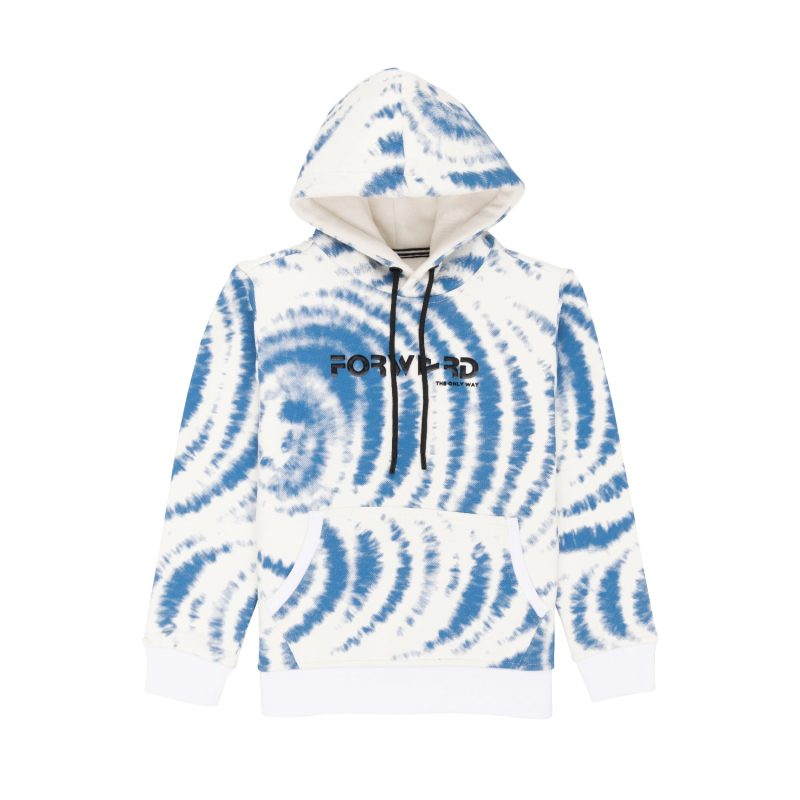 Status Quo Boys Mix & Match All Over Abstract Print Fleece Full Sleeve Sweatshirt With Hooded