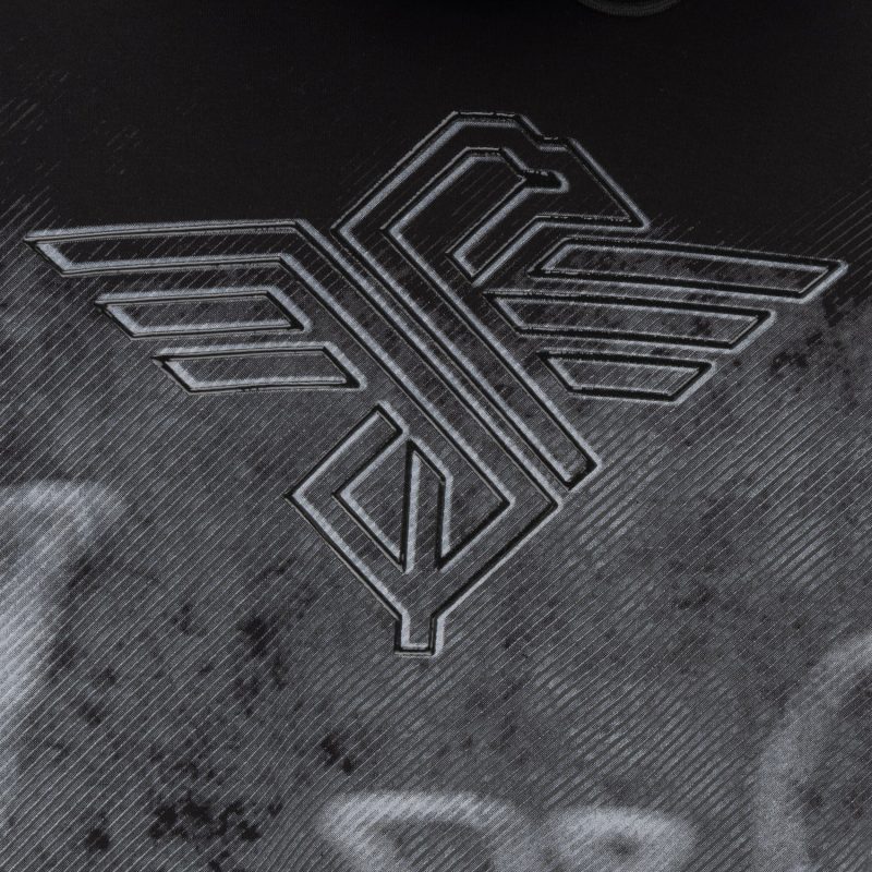 Status Quo Boys All-Over Ombre Print Logo Design Fleece Full Sleeve Hooded Sweatshirt