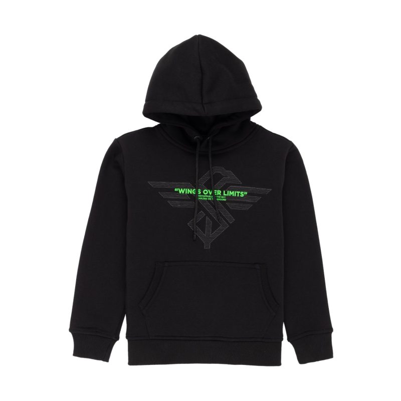 Status Quo Boys Logo Design And Typography Print Fleece Full Sleeve Hooded Sweatshirt